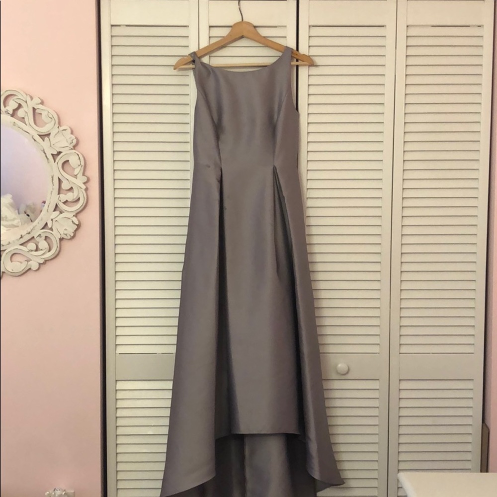 Grey/Silver Up Down Formal Dress